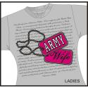 Army Wife Creed Ladies Grey Shirt