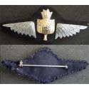 WWI US Pursuit Pilot Wing sterling silver with US