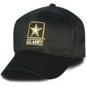 Army Star Direct Embroidered Black Ball Cap