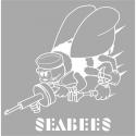 USN SEABEES JUMBO VINYL TRANSFER