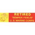 RETIRED "SEMPER FIDELIS" USMC DECAL