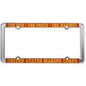  THE FEW THE PROUD THE MARINES THIN RIM LICENSE PLATE FRAME
