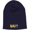 NAVY Letters Direct Embroidered Navy Skull Cap