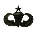 Senior Parachutes Wings Black Metal (Full Size) Senior Parachutes Wings Black Metal (Full Size)