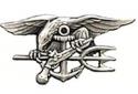 Navy SEAL Trident  (Pewter Metal) Full Size