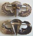 WW II Chaplain Paratrooper Wing Sterling Pin Back  
