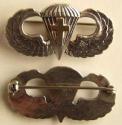 WW II Chaplain Paratrooper Wing w 14k Cross 