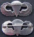 WWII Paratrooper Badge sterling silver pin back 