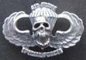 Vietnam SF Air Borne Paratrooper Skull Badge Sterling 