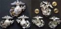 USMC Officer Dress Sterling w GP EGA Set of 3 