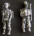 Special Forces Man in Combat Gear Sterling Charm