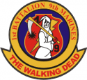 USMC 1st Battalion, 9th Marines Walking Dead Decal