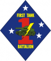 1st Tank Battalion Decal