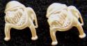 USMC Bulldog Earrings sterling studs 