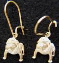 USMC Bulldog Earrings sterling on earwires 
