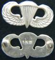 Basic Paratrooper Mess Dress Badge Sterling 