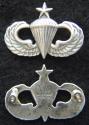 Senior Paratrooper Mess Dress Badge Sterling Oxidized Senior Paratrooper Mess Dress Badge Sterling Oxidized