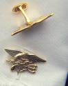 US Navy Seals Insignia Sterling Cuff Links 