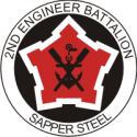 2nd Engineer Battalion - 2 Decal      