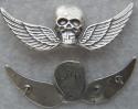 Special Forces Skull Paratrooper badge unofficial sterling silver