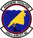 345th Airlift Squadron  Decal      