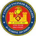4th Engineer Bn Decal