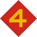 4th Marine Division Decal      