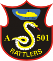 Company A 501st Aviation BN Rattlers Decal