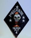 USMC 1st Recon Bn Sniper PLT. Patch