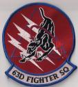 63rd Fighter Squadron Patch