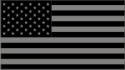 50 Star Flag Subdued Gray Decal