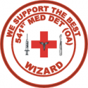 541st Med Det Wizards - 1 Decal