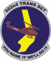 602nd Trans Det  Decal