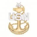 US Navy Senior Chief Hat Badge