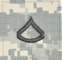 Army Private First Class Stripes Rank ACU Velcro Patch