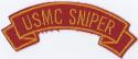 USMC Sniper TAB Patch Red