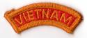 Vietnam Tab Patch Gold on Red