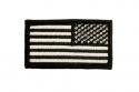 Reverse Black and White American Flag Patch