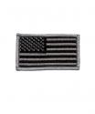 Grey and Black American Flag Patch