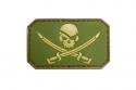 Jolly Roger OD Green/ Tan PVC Patch