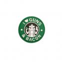 I Love Guns and Bacon PVC Patch