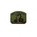 Don’t Tread On Me PVC Patch Green/ Brown