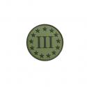 3% ROUND GREEN PVC PATCH