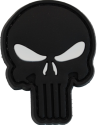 PVC PATCH: PUNISHER BLACK / WHITE