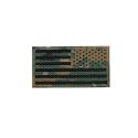 MARPAT Woodland Laser Cut Reverse American Flag Patch