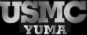 USMC YUMA PLASTIC CHROME PLATED EMBLEM