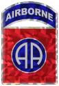 82ND Airborne Reflective Domed Decal – 2.167″ x 3.25″