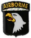 101st Airborne Reflective Domed Decal – 2.56″ x 3.25″