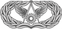 AF Civil Engineer Badge (Silver)   Decal      