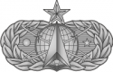AF Space and Missile Badge (Silver) Decal      